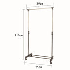 Metal Clothes Rail Storage Garment Shelf Hanging Display Stand Rack — alternate product view 7