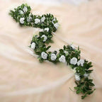 2.5m Artificial Flower Silk Rose Leaf Garland Vine Ivy Home Wedding Garden — alternate product view 2