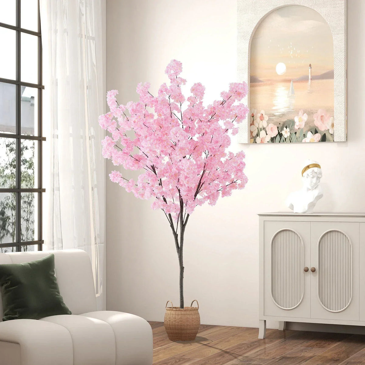190cm Tall Artificial Cherry Blossom Tree Faux Floral Plant 1170 Flowers — alternate product view 3