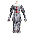 Adult Pennywise Clown Costume Halloween Cosplay Suit Outfit Fancy ( Dress Only) — on a clean white background