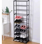 10 Tier Shoe Rack Stand Footwear Organiser Storage Metal Shelf 30 Pairs Unit — alternate product view 8