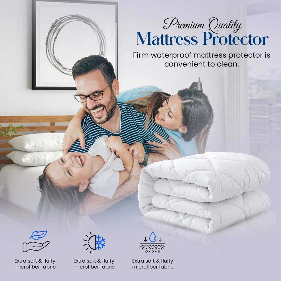 Extra Deep Quilted Waterproof Mattress Protector Fitted Bed Cover — alternate product view 7