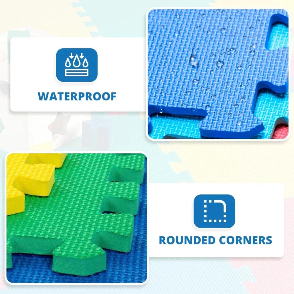 Large Eva Foam Mat Soft Floor Tiles Interlocking Play Kids Baby Mats Gym 30x30cm — alternate product view 9