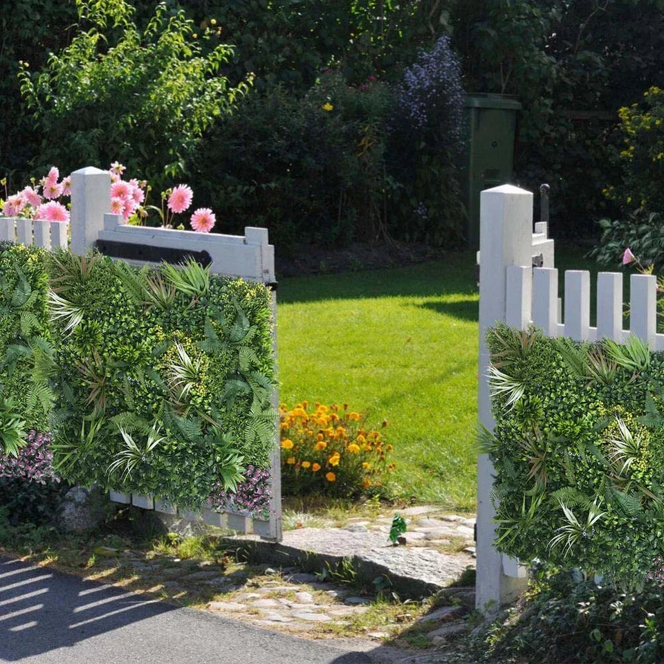 Artificial Green Living Wall Hedge Plant Panel In / Outdoor UV Stable 100x100cm — alternate product view 2