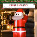 8ft Christmas Inflatable Santa Claus with Gift Bag LED Lights Outdoor Decor — alternate product view 3