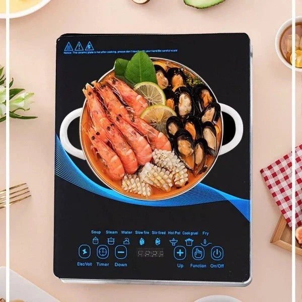 2200W Electric Induction Hob Portable Digital Touch Single Cooker Hot Plate Tool — alternate product view 7
