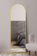 The Arcus New Extra Large Gold Framed Arched Mirror - 71" X 24" 180 x 60cm — alternate product view 2