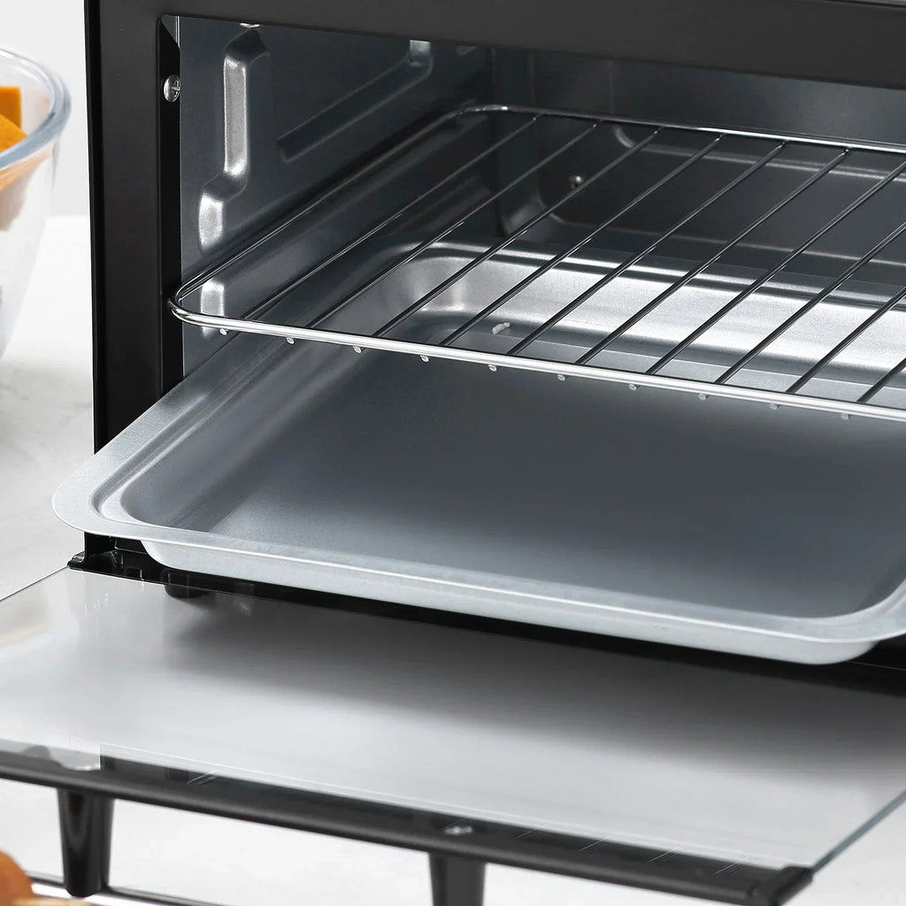HOMCOM 9L Mini Oven with 60-Minute Timer — 750W Black — alternate product view 3