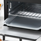 HOMCOM 9L Mini Oven with 60-Minute Timer — 750W Black — alternate product view 3
