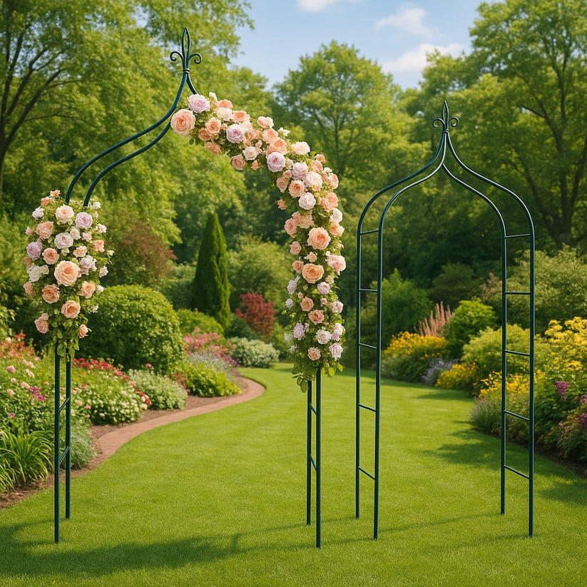 Traditional Garden Arch Heavy Duty Metal Archway 2.5m — main product view