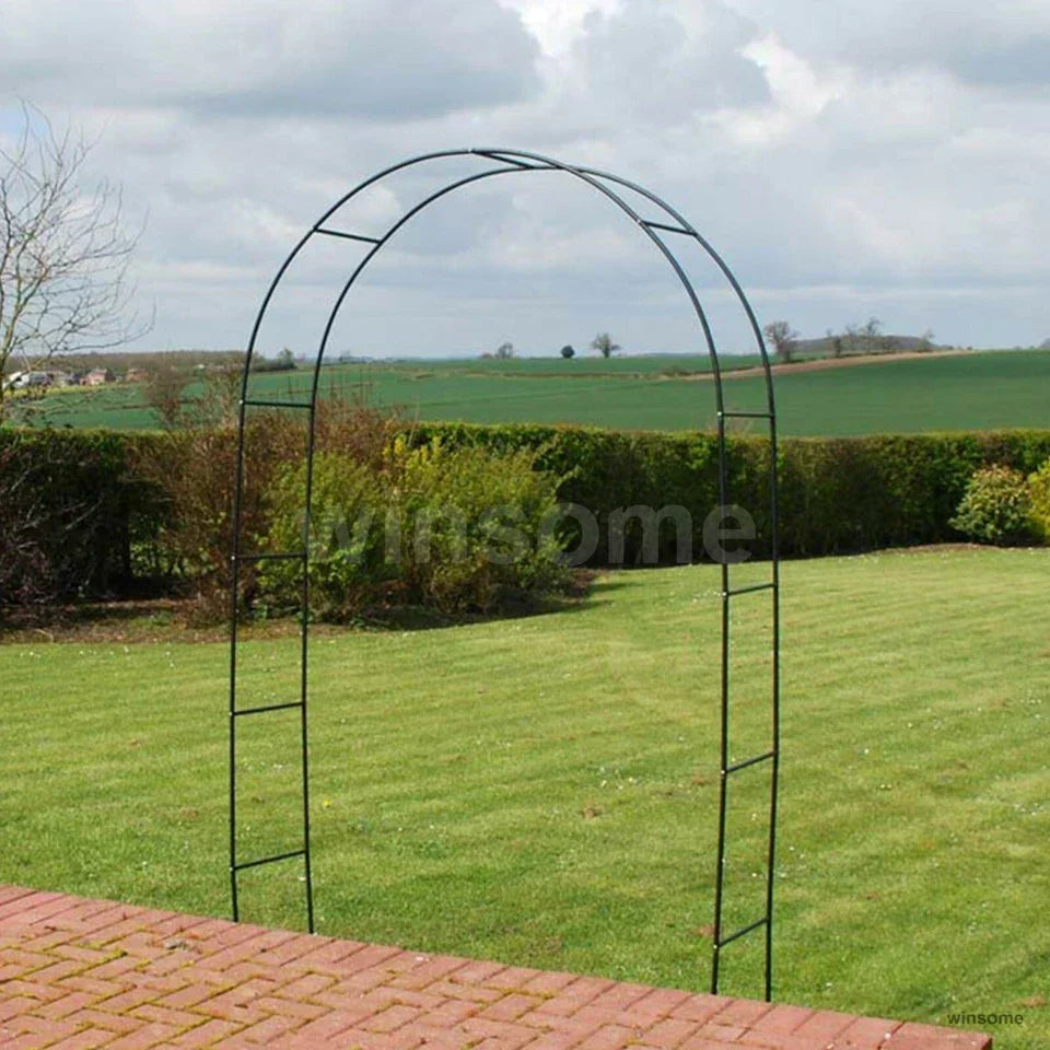 Large 2.4m Heavy Duty Metal Garden Arch Strong Rose Climbing Plants Support — alternate product view 7