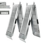 2X Foldable Loading Ramps 400KG 180Cm For Golf Buggy Lawnmower Quad Scooter — alternate product view 7