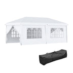 3x6m Popup Garden Heavy Duty Gazebo Marquee Party Tent Canopy with 6 Side Walls — on a clean white background