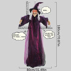 Halloween Life Size Talking Witch Animated Spooky Animatronic Witch Scary Decor — alternate product view 4