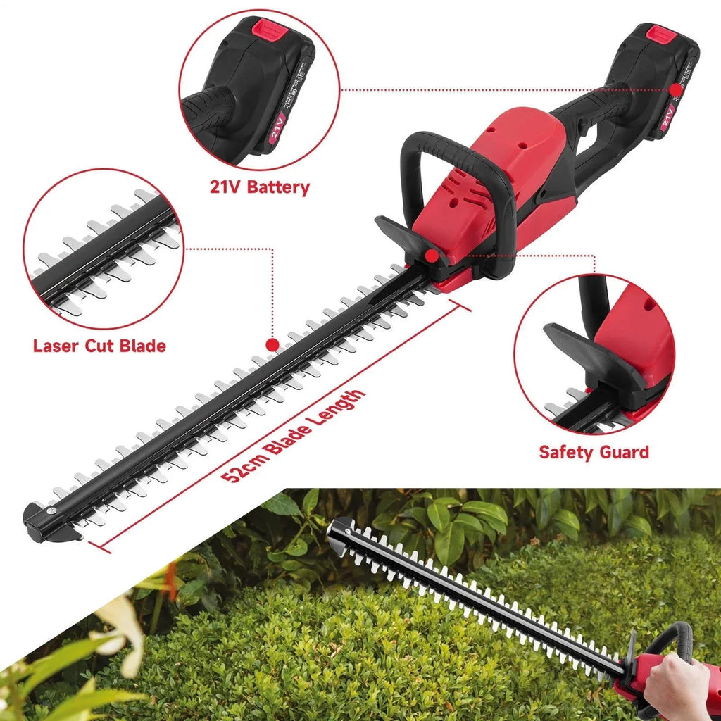 Electric Cordless Hedge Trimmer Tree Branch Cutter Tool with Battery & Charger — alternate product view 11
