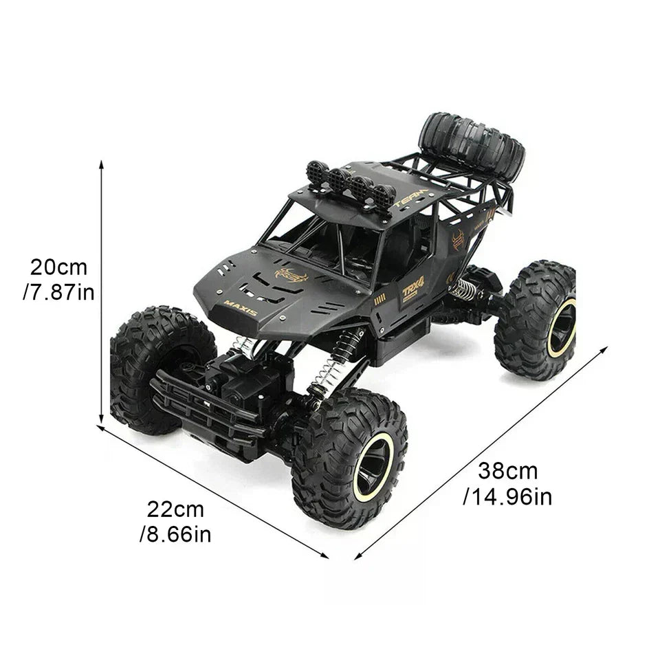38CM RC Cars Large Remote Control Monster Truck 1/12 4WD Off-Road Xmas Kids Toy — on a clean white background