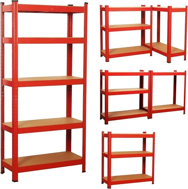 Garage Racking 5 Tier Shelving Unit Boltless Heavy Duty Metal Shelf Shed Storage — alternate product view 2