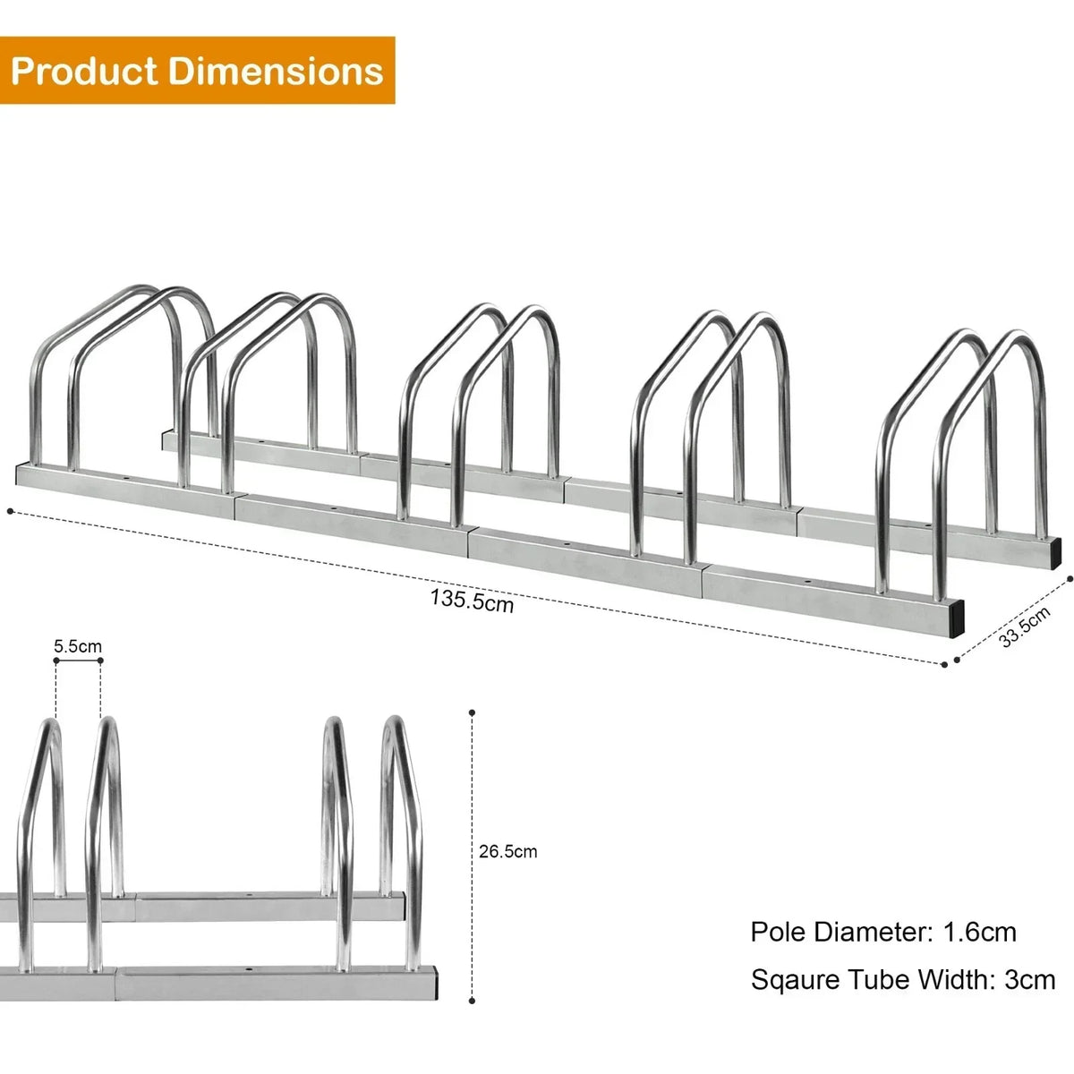 Bike Stand Rack For Bicycle Parking Stand Floor Wall Mount Indoor Outdoor New — alternate product view 12