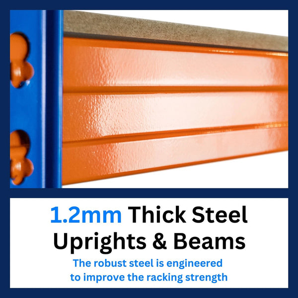 Warehouse Racking Garage Shelving Shelf 180x180x45 350kg Heavy Duty — alternate product view 5