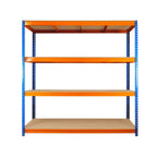Warehouse Racking Garage Shelving Shelf 180x180x45 350kg Heavy Duty — 4 tier — on a clean white background