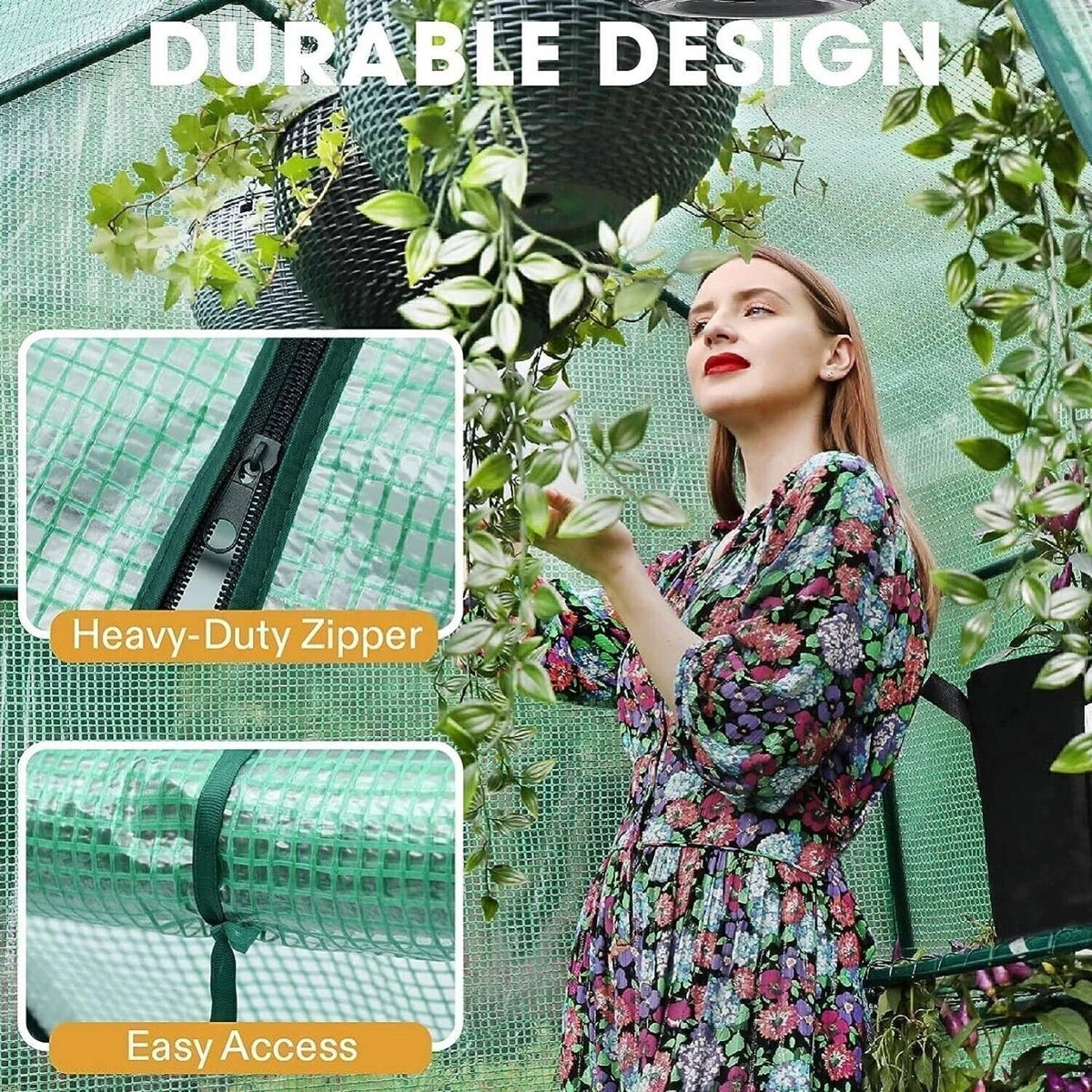 Replacement Spare PE Cover for Walk In Greenhouse Green House Garden — alternate product view 4
