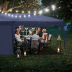 3x6M Pop Up Gazebo Outdoor Patio Party Event Heavy Duty Canopy w/ 6 WallSides UK — alternate product view 3