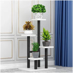 4 Tier Metal Plant Stand Indoor Outdoor Garden Flower Pot Shelf Display Rack UK — alternate product view 2
