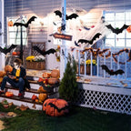 12PCS Halloween Hanging Bats, Halloween Flying Bat Hanging Decorations — alternate product view 8