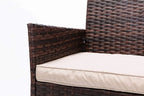 4pcs Rattan Outdoor Garden Furniture Sofa Set Table & Chairs — alternate product view 4