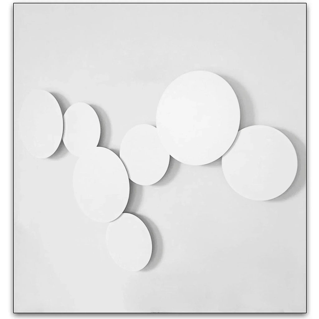Modern White Metal Circle Round Led Wall Light 7W / 10W — 7W - 25cm — product view