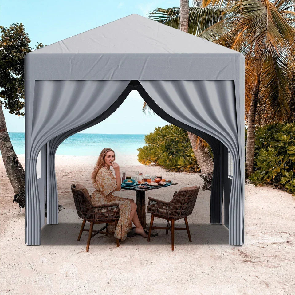 2X2M Pop-up Gazebo with 4 Sides Outdoor Garden Canopy Party Tent — alternate product view 4