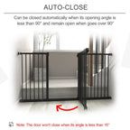BabyDan Black Extra Wide Self Closing Kids Pressure Fit Stair Safety Gate — alternate product view 3