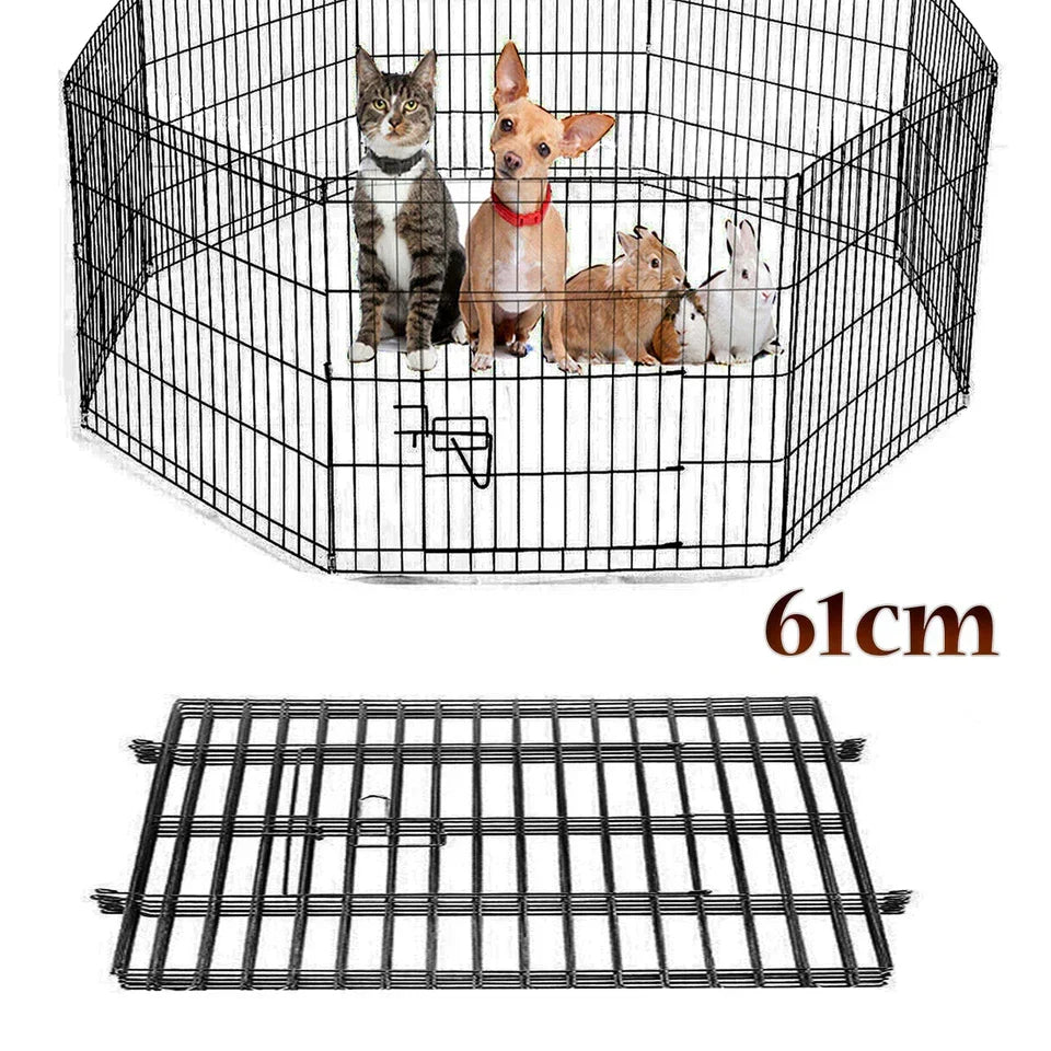 Brand New Puppy Cat Rabbit Foldable Playpen Indoor/Outdoor 8 panels — alternate product view 3