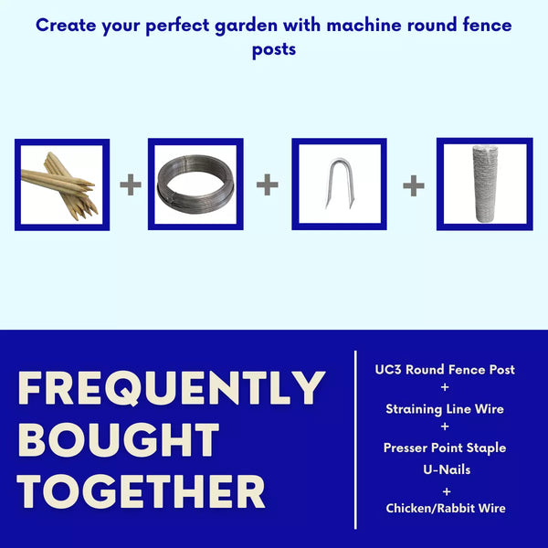 Round Fence Posts — 10 Packs — Multiple Sizes — alternate product view 9