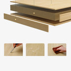 Wooden Computer Desk Home Office Writing Desk Study Table Workstation Cabinet UK — alternate product view 10