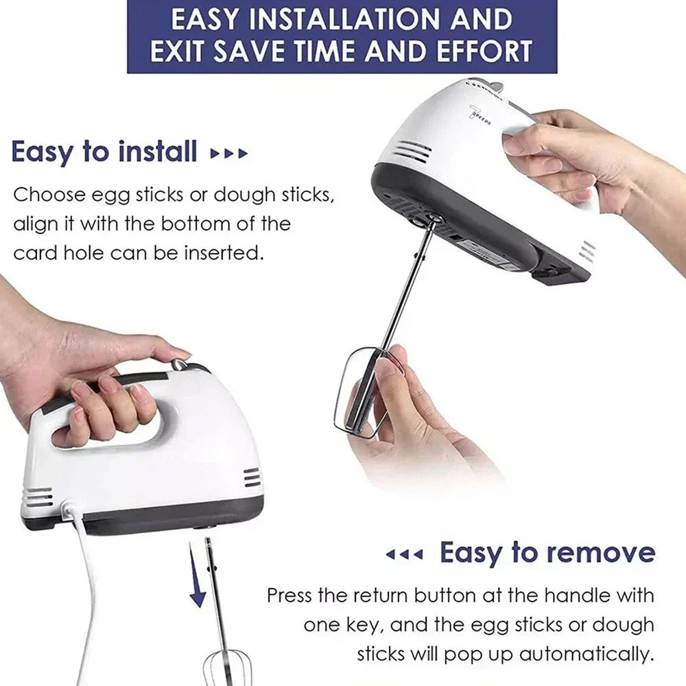 7 Speed + Cake Electric Stand Mixer Food Multi Mixing Bowl Blender Beater Dough — alternate product view 10