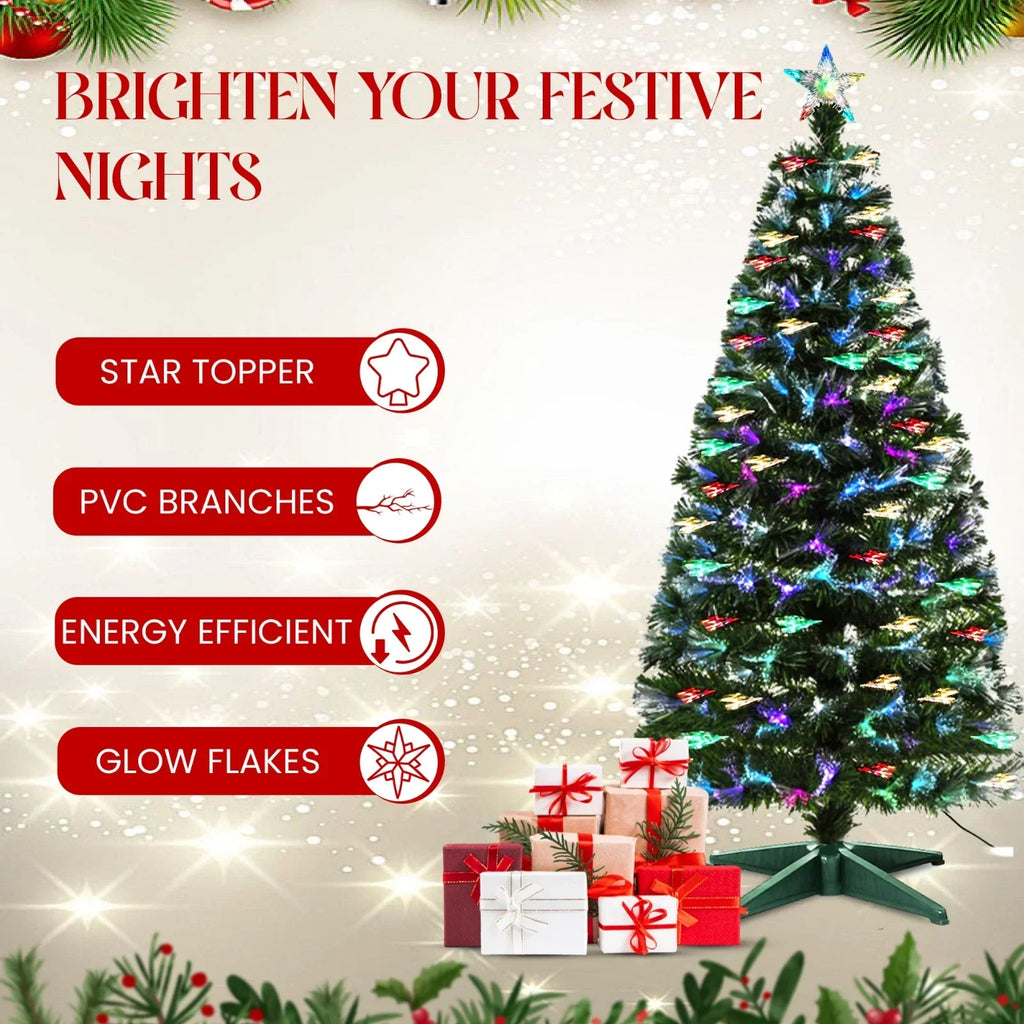 Christmas Tree Fibre Optic Artificial Colour Changing Xmas decor 4FT 5FT — alternate product view 8