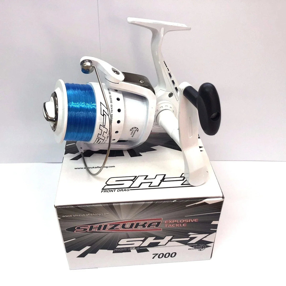 Shizuka Sk7 70 Sea Large Lineaeffe Fishing Beach Pier Reel With Line White — alternate product view 2