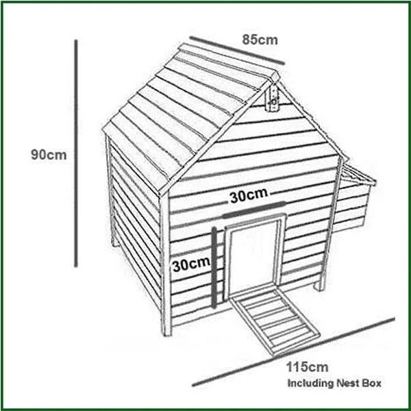 Chicken Coop Run Hen House Poultry Ark Home Nest Box Coup Coops Rabbit Hutch + — alternate product view 8