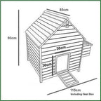 Chicken Coop Run Hen House Poultry Ark Home Nest Box Coup Coops Rabbit Hutch + — alternate product view 8