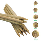 Round Fence Posts — 10 Packs — Multiple Sizes — on a clean white background