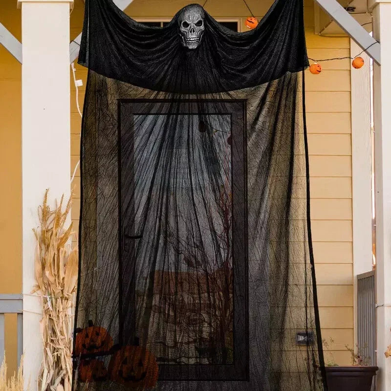 Hanging Ghost Skeleton Halloween Decor Spooky Outdoor Garden Decoration Props — alternate product view 7