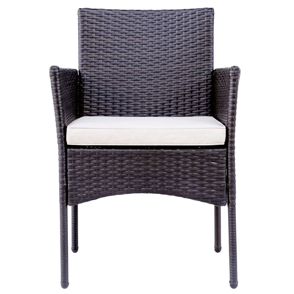 Outdoor Rattan Garden Furniture Sofa Set Patio Wicker Chairs Table 4Pieces — alternate product view 8