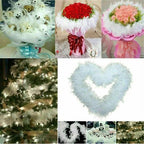 2M Christmas Tree White Feather Boa Strip Xmas Ribbon Home Party Garland❀ — alternate product view 5