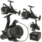 2 x NGT Carp Fishing Reel GTS 60 Bait Runner Freespool with 15lb Line Matt Black — alternate product view 2