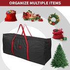 Black Christmas tree storage bag — alternate product view 3