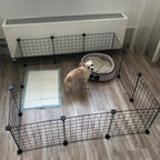 12 Panel Pet Playpen Metal Puppy Dog Small Animals Cage Run Fence Indoor Outdoor — alternate product view 2
