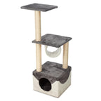 Cat Tree Scratching Tower House Activity Center Post Climbing Hammock — on a clean white background