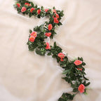 2.5m Artificial Flower Silk Rose Leaf Garland Vine Ivy Home Wedding Garden — alternate product view 8