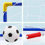 2 x Children's Football Soccer Goals, Ball, Pump Posts & Nets Indoor Outdoor Set — alternate product view 8
